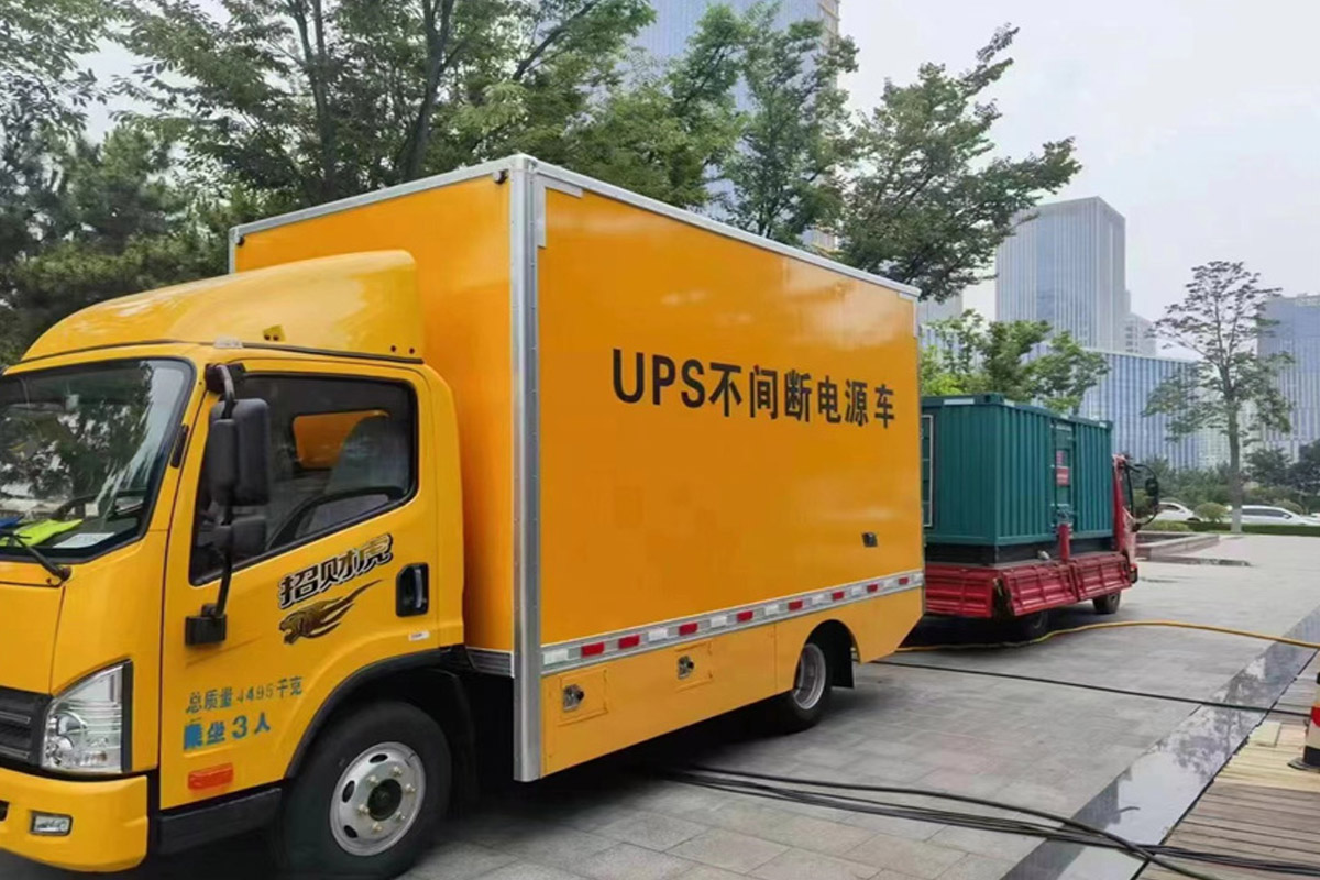 普安发电机租赁施工现场